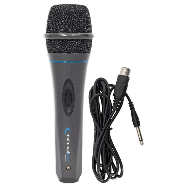 Technical Pro MK75 Karaoke DJ Wired Microphone Mic w/ 10 ft. XLR to 1/4