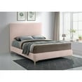 thumbnail image 3 of Meridian Furniture Geri Pink Velvet Full Bed with Gold and Chrome Legs Included, 3 of 5