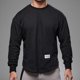 thumbnail image 2 of Camiseta de manga larga para hombre, de color liso, para entrenamiento de baloncesto, holgada, para correr y hacer deporte, 2 of 5