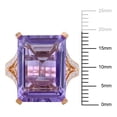 thumbnail image 2 of Everly Women's Amethyst 14k Rose Gold Ring, 2 of 8