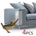 thumbnail image 1 of 4pcs Cat Scratch Furniture Protector 39*14cm Cat sofa protector transparent, 1 of 5