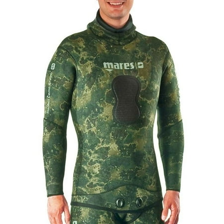 Mares Carbon - Mares Pure Instinct 3.5mm Green Camo Jacket (Green Camo, Medium)