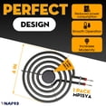 thumbnail image 2 of VNAF93 SP21YA 8" Surface Burner Element Fit for GE Kenmore Hotpoint Electric Range Stove - Replaces WB30X253 9761346 8" Electric Range Burner Element, 2 of 8