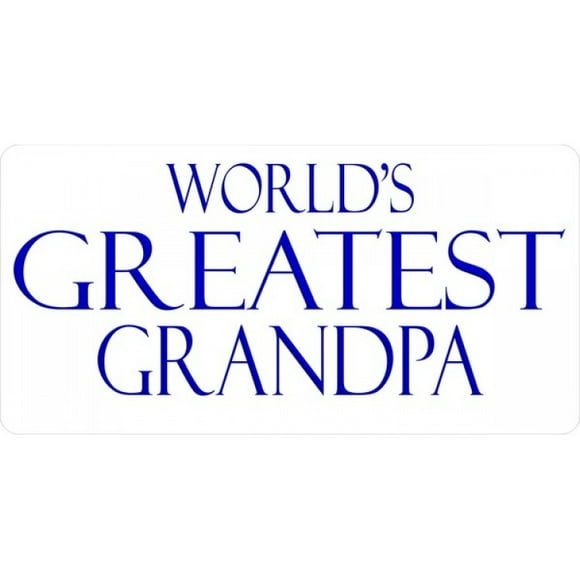 World's Greatest Grandpa Photo License Plate