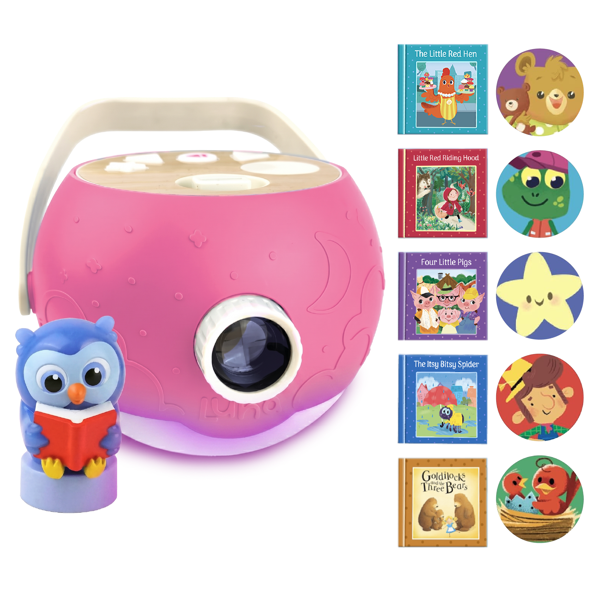 Luna Storytime PINK Projector