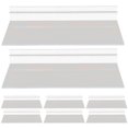 thumbnail image 1 of 8pcs Clear Wall Shelf Slatwall Shelf Wall Shoe Shelf Retail Store Display Shelf, 1 of 4