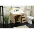 thumbnail image 2 of Pemberly Row 32" Aluminum MDF Single Bathroom Vanity in Mango Wood, 2 of 8