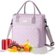 thumbnail image 1 of Loncheras para Mujer, Bolsa de Almuerzo, Lonchera Termica Grande con Correa Antifugas y Fácil de Limpiar Hielera Portátil Unisex para Trabajo/Picnic/Viajes (Morado), 1 of 4