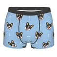 thumbnail image 4 of Goofa Corgi Dog Printed Men's Boxer Briefs Underwear, Moisture-Wicking Underwear, Trunk,Soft and Breathable Cotton Underwear-XX-Large, 4 of 9