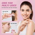 thumbnail image 3 of Hair Trimmer for Face Eyebrow Nose Ear Body Hair Trimming, All in ONE Hair Remover for Women & Men,Painless Waterproof USB Electric Trimmer with 2 Extra Replaceable Dual-Edge Blades-Pink, 3 of 6