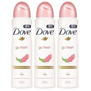 Dove Go Fresh Pomegranate & Lemon Deodorant Spray, 150 ml 3-Pack
