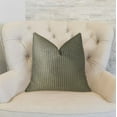 thumbnail image 2 of Plutus PBRAZ192-2020-DP Bellevue Coussin de Luxe Fait Main Marron 20 x 20 Po, 2 of 3