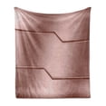 thumbnail image 1 of Industrial Soft Flannel Fleece Blanket, Realistic Looking Steel Surface Digital Print Plate Image Technology Inspired Design, Cozy Plush for Indoor and Outdoor Use, 50" x 70", Rose, by Ambesonne, 1 of 6