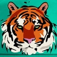 thumbnail image 2 of CafePress - Tiger Cap - Adjustable 100% Brushed Unisex Casual Cotton Baseball Cap, Beige, 1, 2 of 2