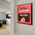 thumbnail image 3 of YouTheFan NCAA Utah Utes Fan Rules 3D Wall Art, 3 of 4