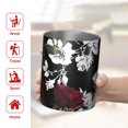 thumbnail image 5 of 12oz Coffee Tumblers Pioneer Flower Floral Print Pattern Stainless Steel Vacuum Insulated Travel Tumbler Coffee Cups Mug with Lid and Straw with Cleaning Brush for Cold & Hot Drinks, 5 of 5