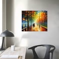 thumbnail image 3 of ONETECH Abstract Canvas Paintings 3D Modern Oil Painting on Canvas  Contemporary Colorful Wall Art Romantic Couples Blue Artwork for Home Decorations, 3 of 4
