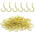 thumbnail image 1 of Biaungdo Ganchos para copas de techo de 1.0 in, ganchos para tornillos, ganchos para copas de techo, tornillos autorroscantes, ganchos dorados, 100 unidades, 1 of 5