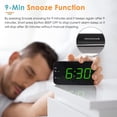 thumbnail image 4 of Réveil Numérique Portable à LED avec Affichage de la Température, Activation Sonore, Réveil Électronique avec Fonction Snooze, Double Alimentation, 4 of 9
