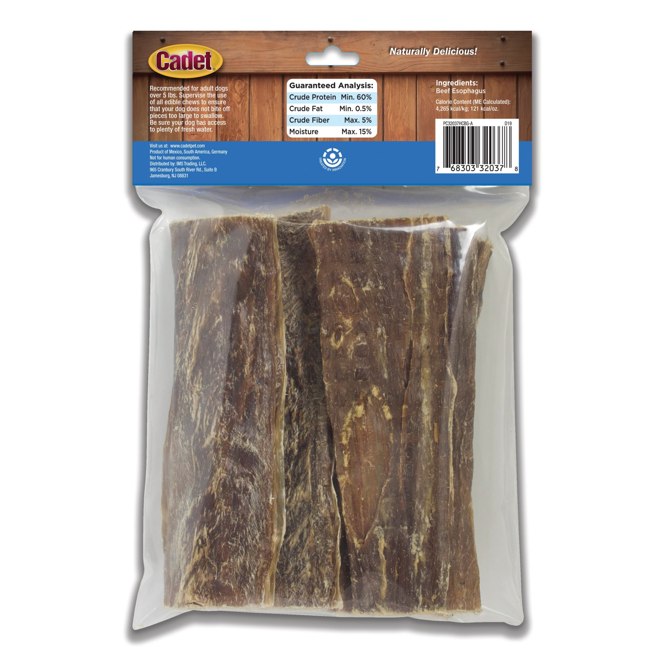 Cadet 100 Real Beef Strips Protein Rich Low Fat Dog Treats Snacks and Chews 4 oz. Walmart