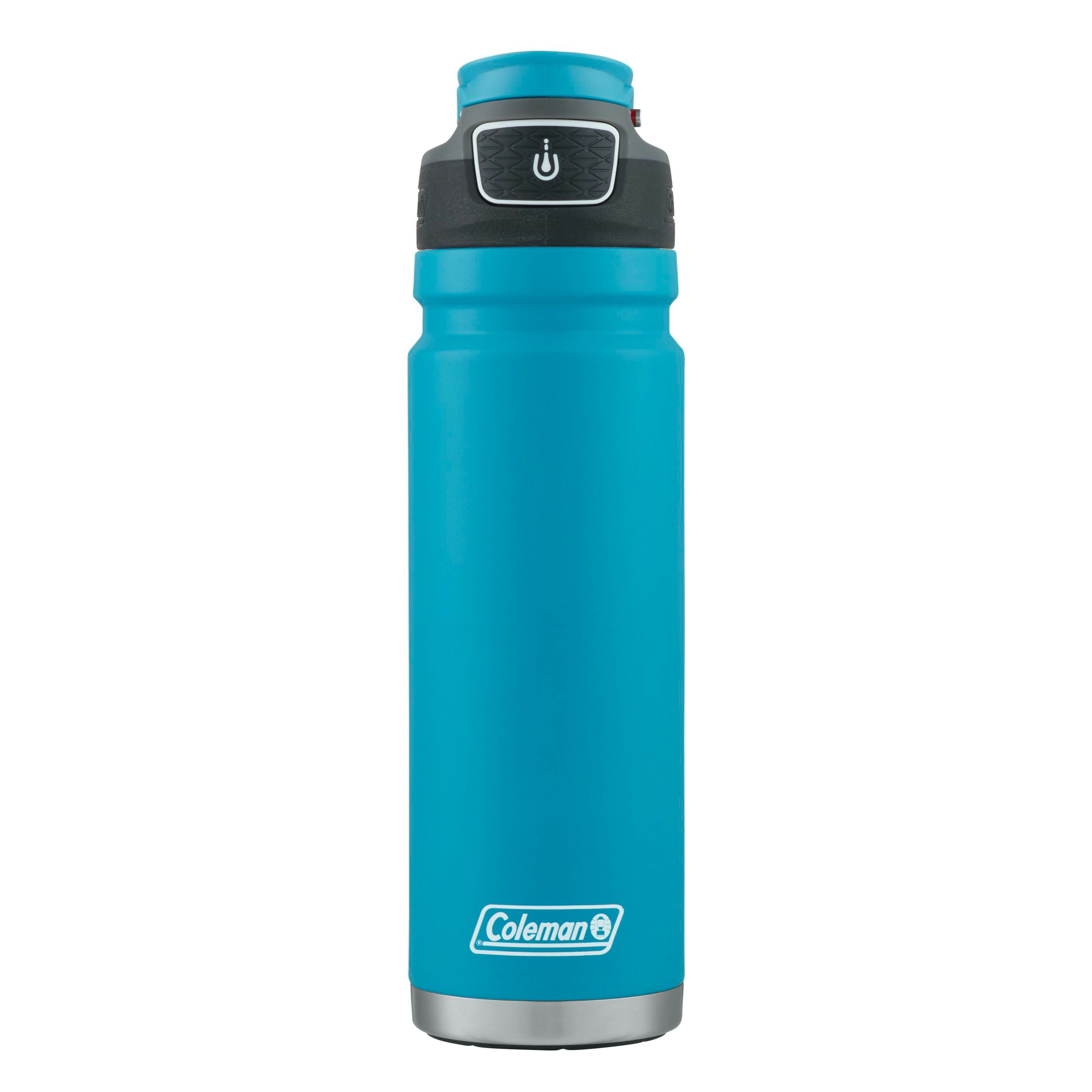 Ozark Trail 32 oz Blue Plastic Water Bottle with Wide Mouth and Flip-Top  Lid 