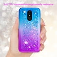 thumbnail image 3 of FIEWESEY for LG Stylo 4 Case,Liquid Glitter Diamond Quicksand Cute TPU Protective Cover for Girls and Women Phone Case for LG Stylo 4/Q Stylus/Stylo 4 Plus/Q Stylus Alpha/Stylus Plus(Blue/Purple), 3 of 7