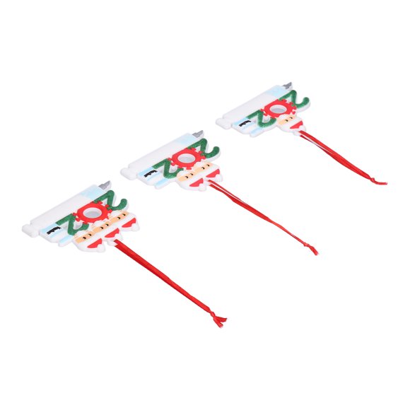 Decoración navideña personalizada, 3 piezas de adornos navideños personalizados, adornos familiares supervivientes, árbol de Navidad colgante, características principales