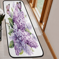 thumbnail image 6 of CURLYOOT Purple Hydrangea Butterfly Runner Rug 2'x6' Washable Kitchen Runner Rug Indoor Non Slip Laundry Rugs Floor Carpet for Hallway Kitchen Entryway Bedroom Living Room, 6 of 9