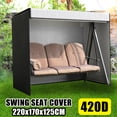 thumbnail image 1 of 3 Places 420D Imperméable Siège Swing Hamac Couverture Extérieure Protection Solaire, 1 of 12