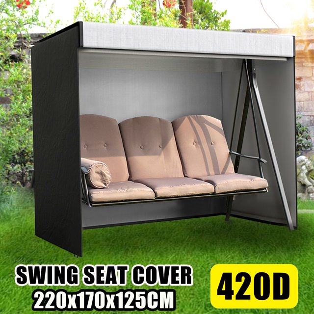 3 Places 420D Imperméable Siège Swing Hamac Couverture Extérieure Protection Solaire
