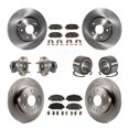 thumbnail image 1 of Transit Auto Roulements de Moyeu de Roue avant Arrière Assemblage Rotors de Frein à Disque et Kit de Tampons Semi-Métalliques (10 Pcs) pour Voiture 2016-2022 Honda HR-V FWD - Côté Gauche Droit (Conducteur Passager) KBB-130458, 1 of 10