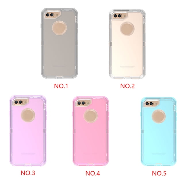 Replacement for iPhone 6/7/8/6P/7P/8P/X/XS/XR/Xmax Transparent Case Scratch Resistant Phone Cover Clear Shockproof Shell