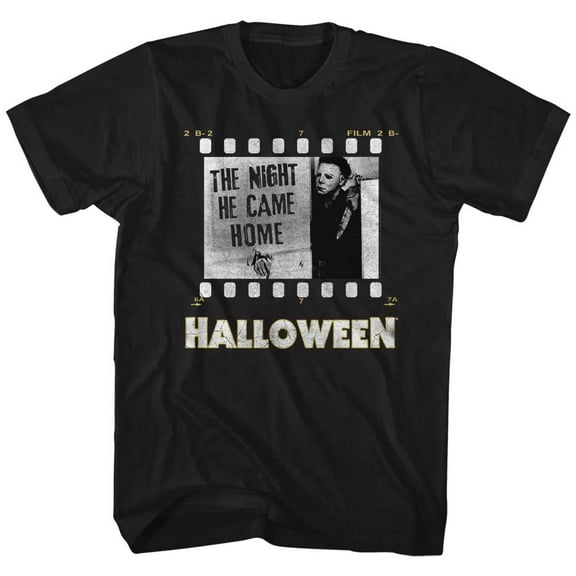 Halloween Film Strip Black Adult T-Shirt