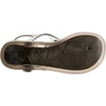 thumbnail image 2 of Coach Women's Natalee Jelly Sandals, T-Strap, Transparent Rubber, Black, 8 B - Medium, 2 of 7