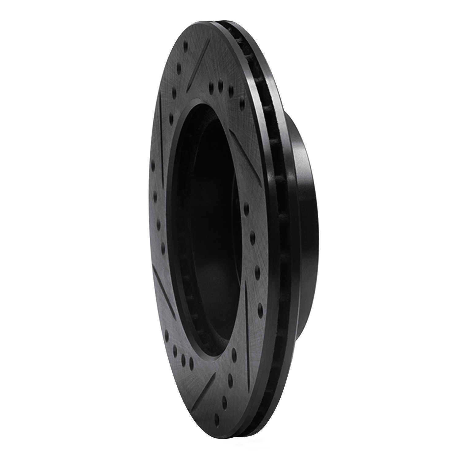 Dynamic Friction Company 633-59005R DFC Brake Rotor - Drilled And Slotted - Black