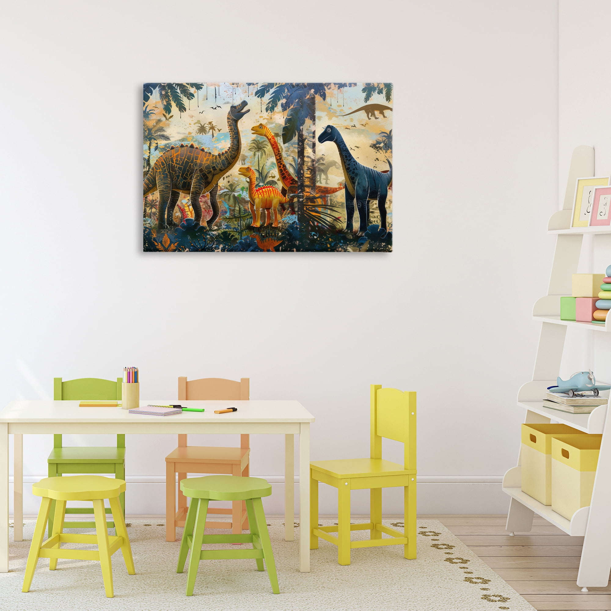 Stupell Industries Jurassic Journey in Nature Canvas Wall Art, design by Lazar Studio