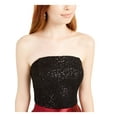thumbnail image 3 of Speechless Womens Juniors Floral Strapless Party Dress Red 5, 3 of 4