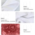 thumbnail image 5 of SKYSONIC 2 PCS Valentines Day Hanging Kitchen Hand Towels Tiny Sparkle Heart Red Buffalo Check Plaid Love Hearttulips Flower Truck Valentine Kitchen Wears Hanging Tie Towels Dishcloths Sets, 5 of 6