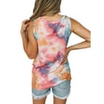 thumbnail image 3 of Avamo Women Boho Floral Sleeveless Tunic Tank Tops Casual Crew Neck Beach Camis Loose Twist Knot Party Holiday Vest Tops, 3 of 3