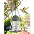 thumbnail image 1 of Alimentador colgante para pájaros silvestres, contenedor de comida para pájaros para patio, jardín, decoración para exteriores - gris, 1 of 8
