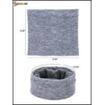 thumbnail image 4 of Spencer Unisex Knitted Scarf Thick Winter Fleece Lined Circle Scarf Thermal Double-Layer Neck Warmer for Outdoor Sports "Grey", 4 of 9