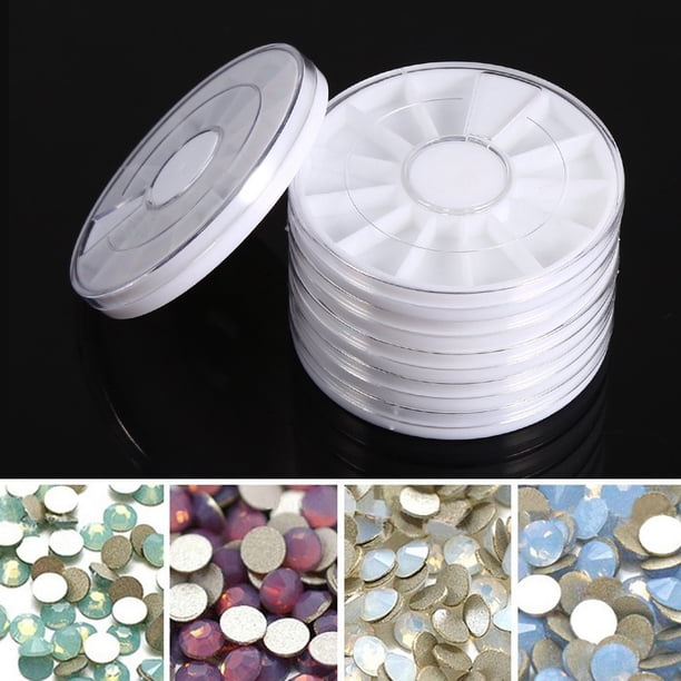 Nail Decoration Box, Portable Nail Wheel Box 6Pcs/Set 12