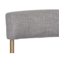 thumbnail image 6 of Home Square Seneca 26" Fabric Counter Stool in Gray/Antique Brass - Set of 2, 6 of 9
