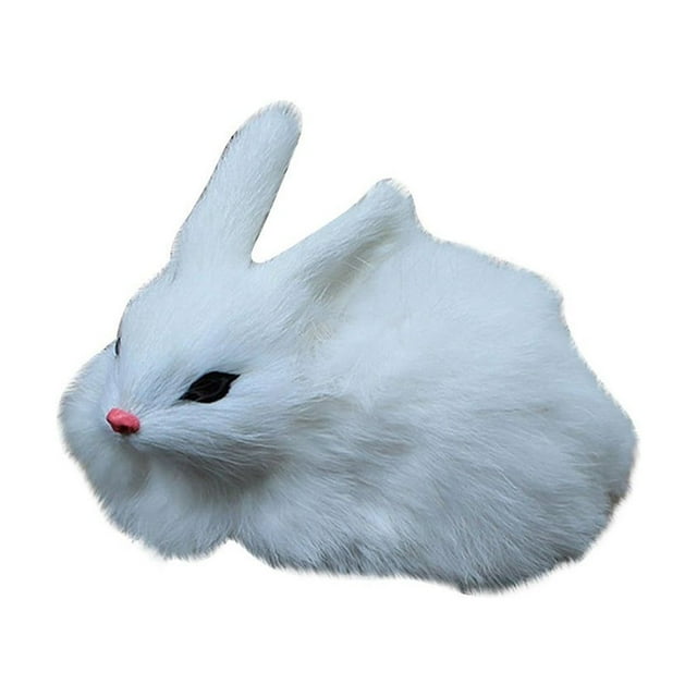 MVRLSH Cadeau d'Anniversaire Réaliste Animal Mignon 15cm Peluche Simulation Lapins Jouet en Peluche