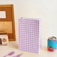 thumbnail image 5 of Meggemo Colorful Checkered Kraft Paper Bags Disposable Eco Friendly for Shopping Gifts Snacks Groceries Home Party Events Durable Tear Resistant, 5 of 6