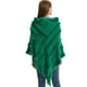 thumbnail image 5 of Suéter de punto bohemio para mujer, otoño e invierno, talla grande, con capucha, chal, poncho, chal de punto, capa, borla, 5 of 6