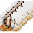 thumbnail image 3 of Horse Flowers Washcloths Set of 2-12 x 12 inch Pure Cotton Wash Cloth Highly Absorbent and Soft Fingertip Towels Face Cloths for Bath, Spa Wash cloth, 3 of 7