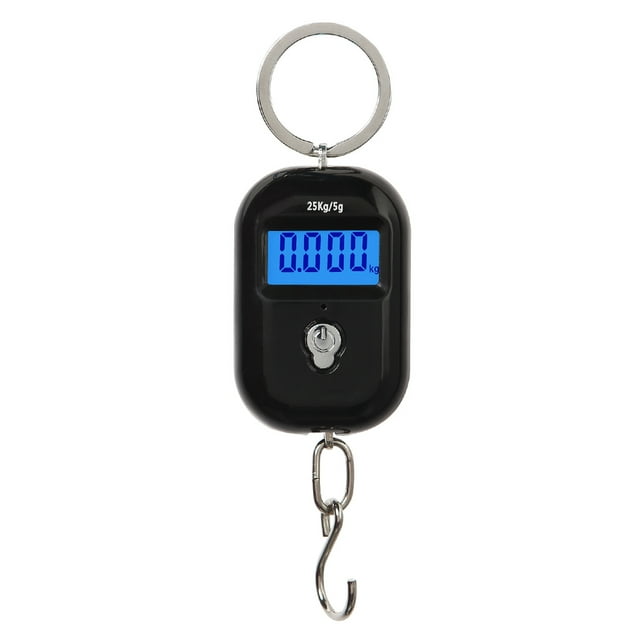 leyfeng Mini báscula para equipaje, báscula electrónica portátil, báscula Digital para peces con función de seguimiento cero, 25kg de doble rango