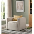 thumbnail image 4 of Furniture of America Contemporary Fabric Tureo Accent Chair, Cream, 4 of 8
