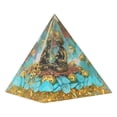 thumbnail image 1 of Pirámide de energía, pirámide de cristal, diseño de Buda, piedra de energía de cristal, piedra de poder de pirámide, muy recomendable, 1 of 9